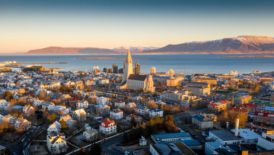 The city itself, in a day in Reykjavik